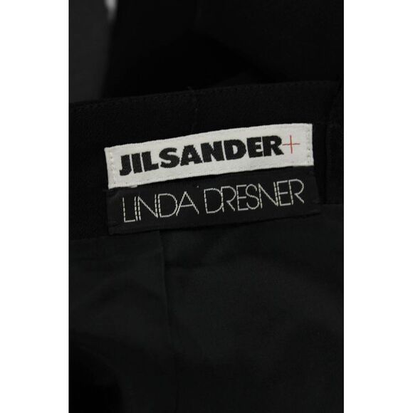 Jil Sander Womens Zip Up Mini Pencil Skirt Black Wool Size EUR 34 - Picture 6 of 6